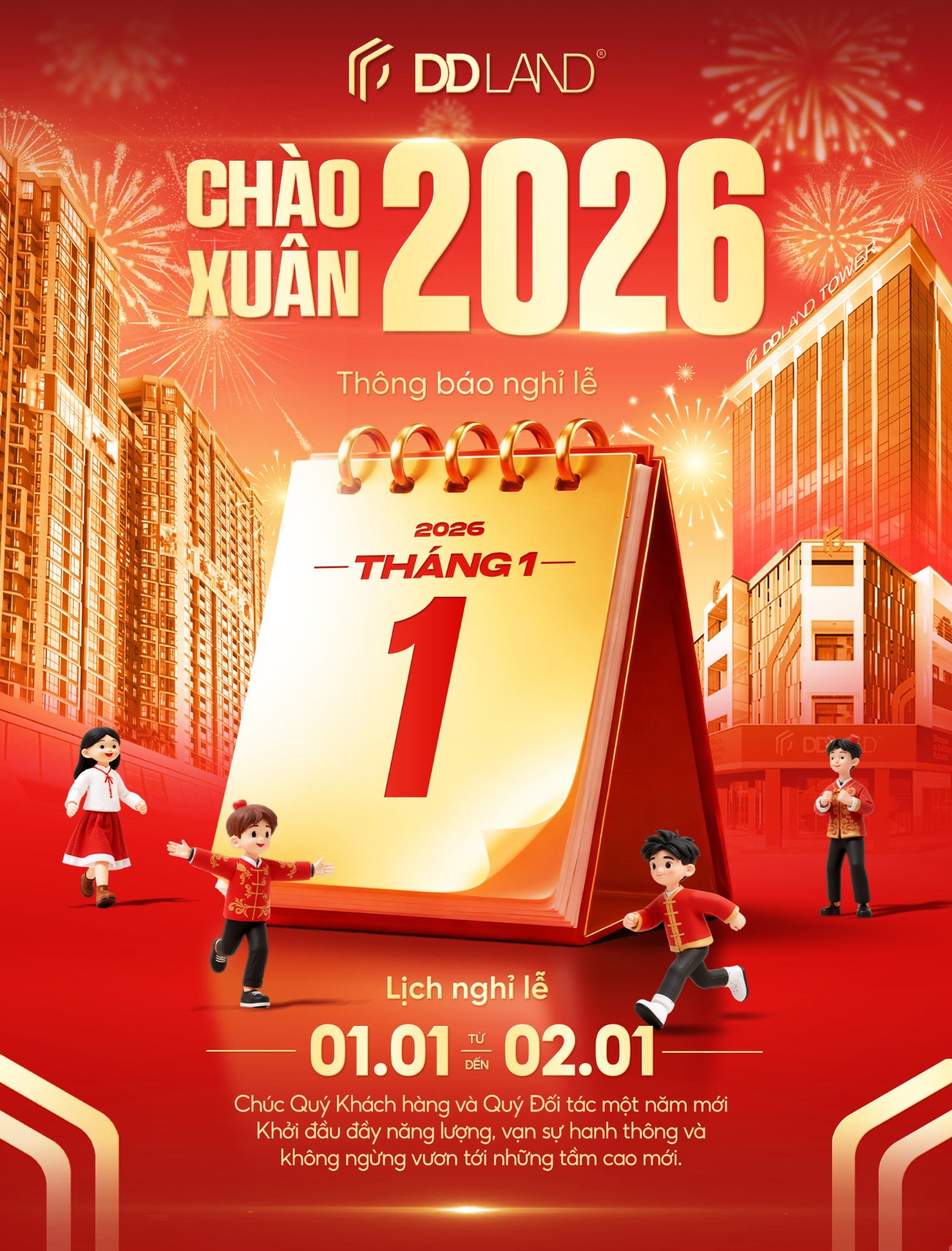 CHÀO XUÂN 2026 – THÔNG BÁO LỊCH NGHỈ LỄ